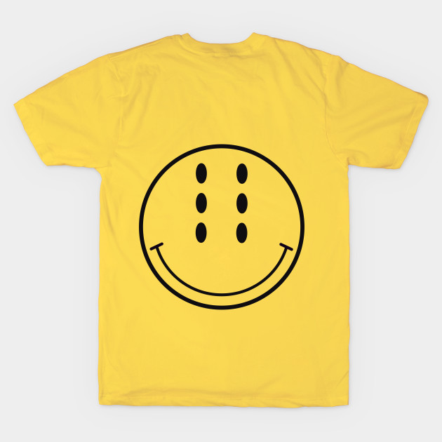 Six-Eyed Smiley Face, Front and Back by Niemand